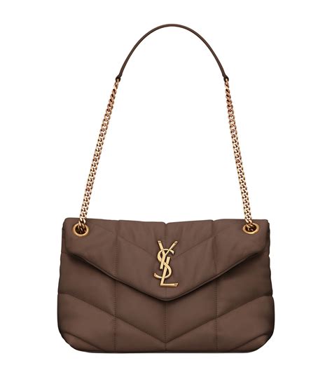 ysl puffer bag small beige